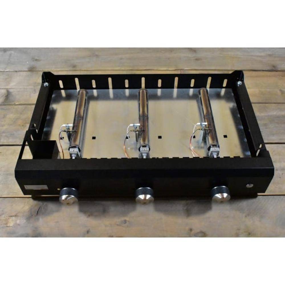Le Marquier - Plancha gaz Le Marquier Exclusive Amalia 375 acier noir 3 brûleurs 75 x 40 - Image 2