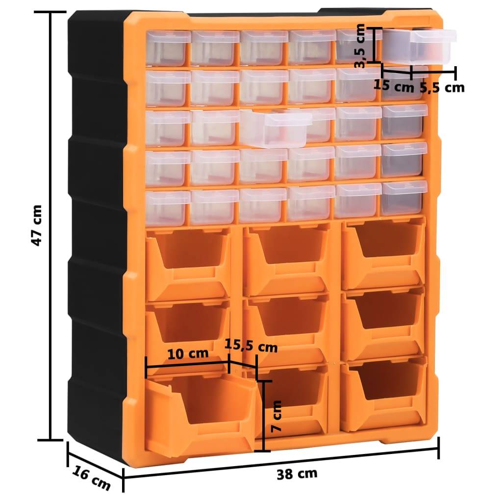 Helloshop26 - Organisateur multi-tiroirs avec 39 tiroirs 47 cm - Imagen 7