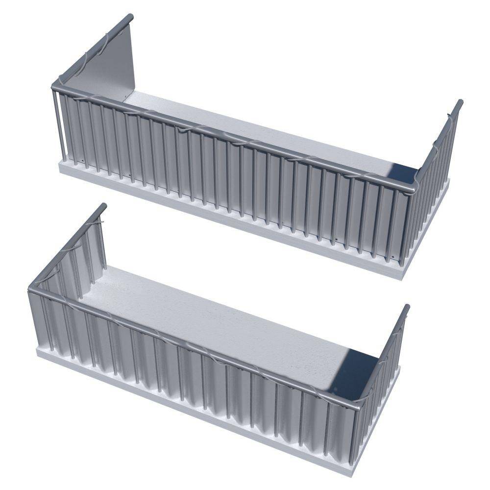Helloshop26 - Brise vue brise vent film anti regards clôture paravent PVC pour balcon gris 90 cm - Imagen 2