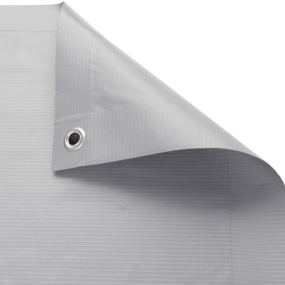 Helloshop26 - Brise vue brise vent film anti regards clôture paravent PVC pour balcon gris 90 cm - Imagen 4