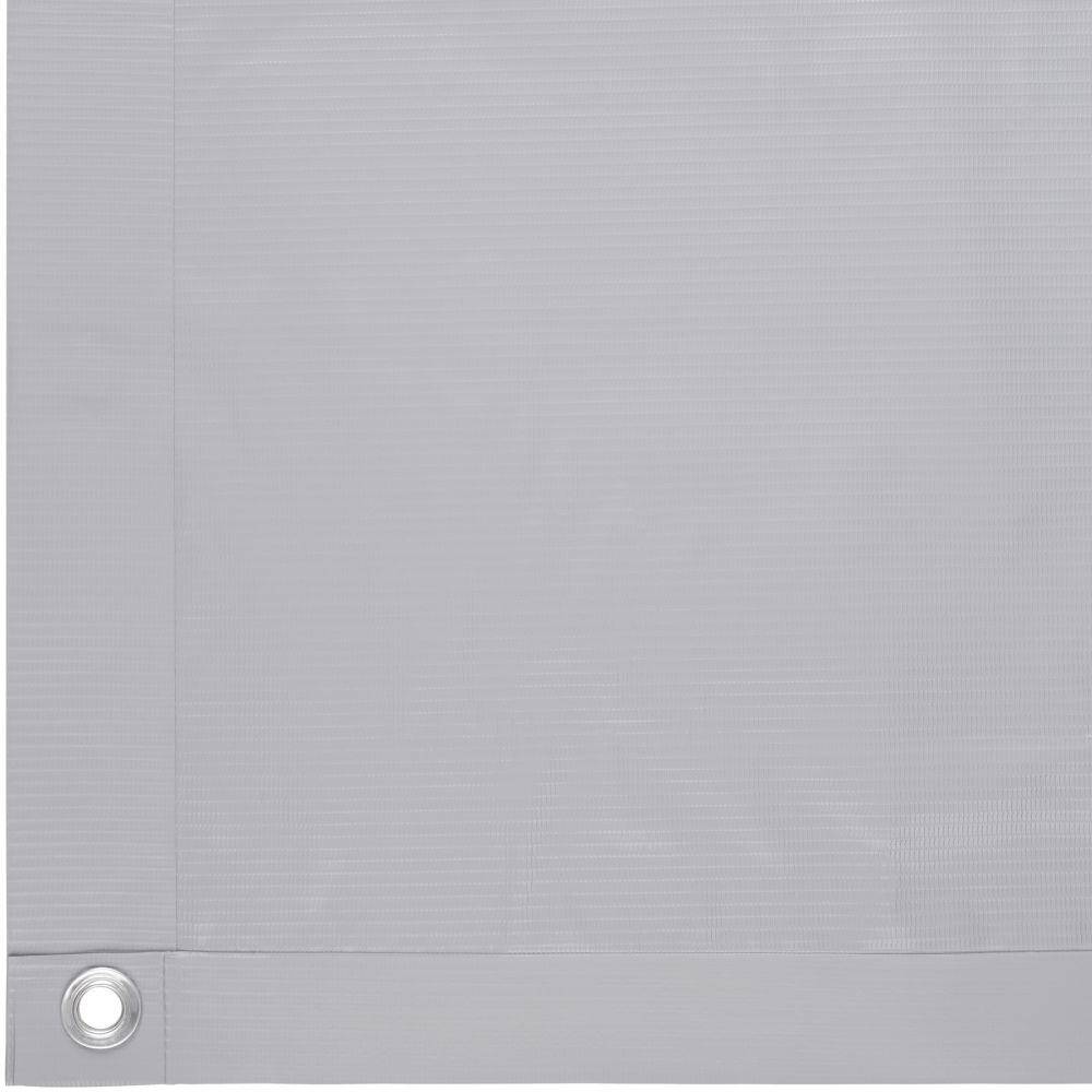 Helloshop26 - Brise vue brise vent film anti regards clôture paravent PVC pour balcon gris 90 cm - Imagen 3