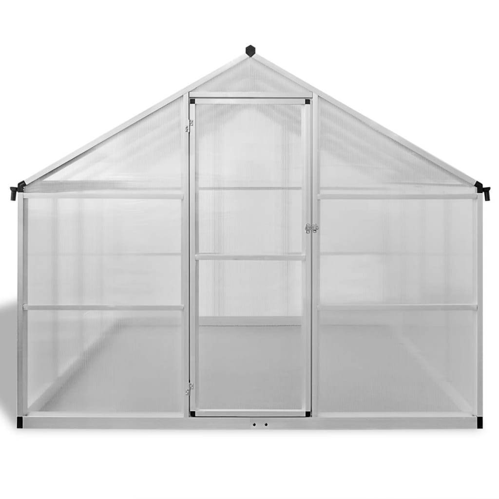 Serre Jardin Aluminium Polycarbonate 9m² Culture Plantes Transparente - ComfortXL Outdoor Living - Image 3