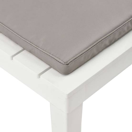 Fauteuil de Salon de Jardin Plastique avec Coussin Confortable pour Terrasse Blanc – ComfortXL Outdoor Living - Image 6