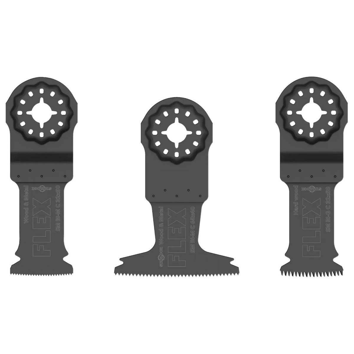 Set de 3 lames de scie Starlock - FLEX - bois et métal - 531055 - Imagen 1