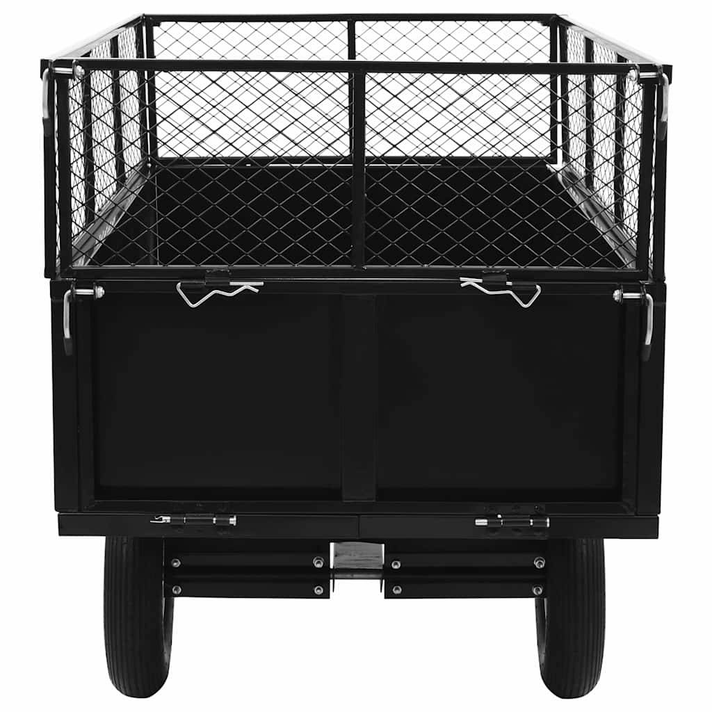 PANGIVO - Remorque basculante pour tondeuse acier noir 153 x 77 x 103 cm - PANGIVO - Image 5