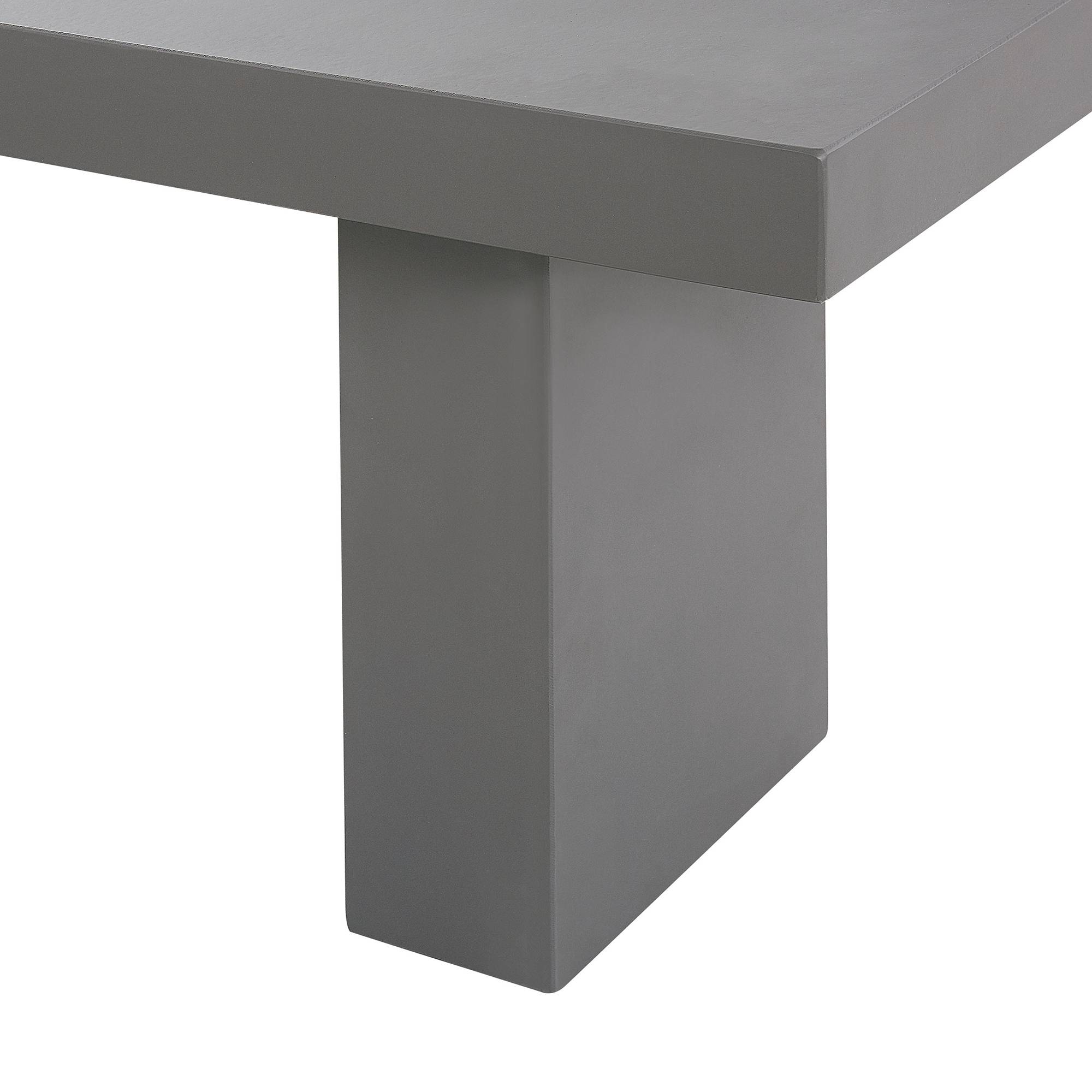 Beliani - Banc, 2 Personnes Fibre-ciment Gris TARANTO - Beliani - Imagen 5