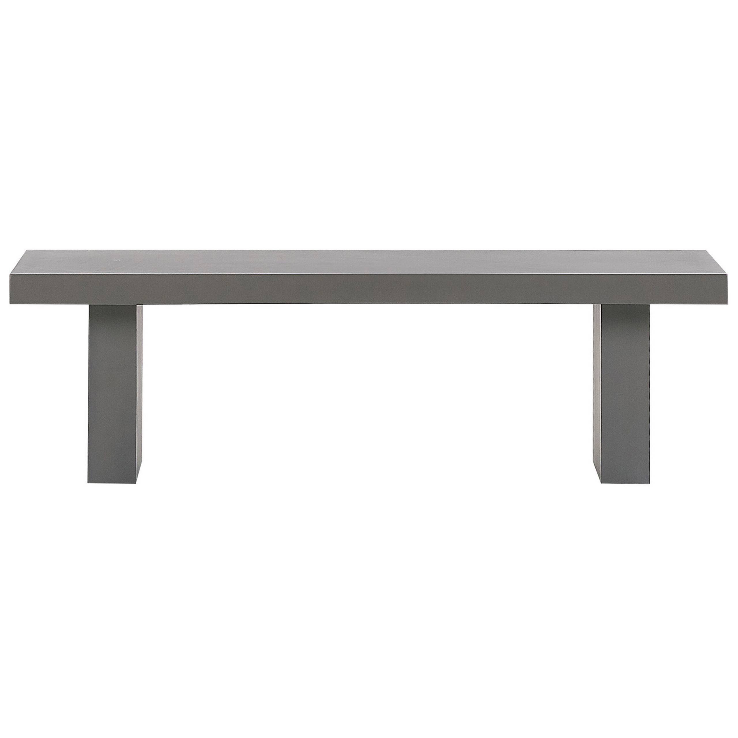 Beliani - Banc, 2 Personnes Fibre-ciment Gris TARANTO - Beliani - Imagen 4
