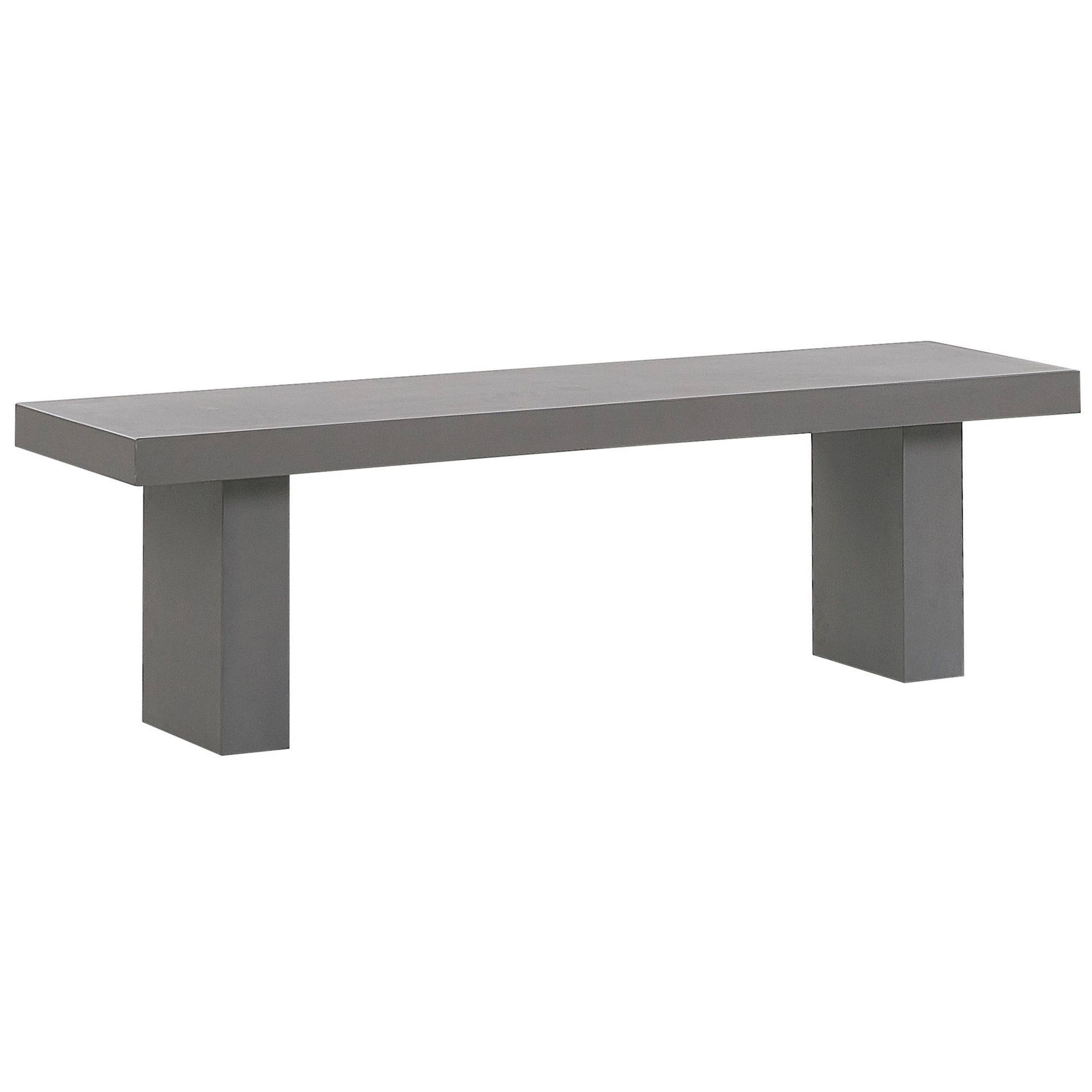 Beliani - Banc, 2 Personnes Fibre-ciment Gris TARANTO - Beliani - Imagen 2