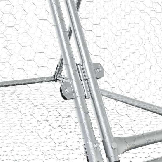 Vidaxl - Clapier argenté 400x105x91 cm acier galvanisé vidaXL 3281531 - Image 5
