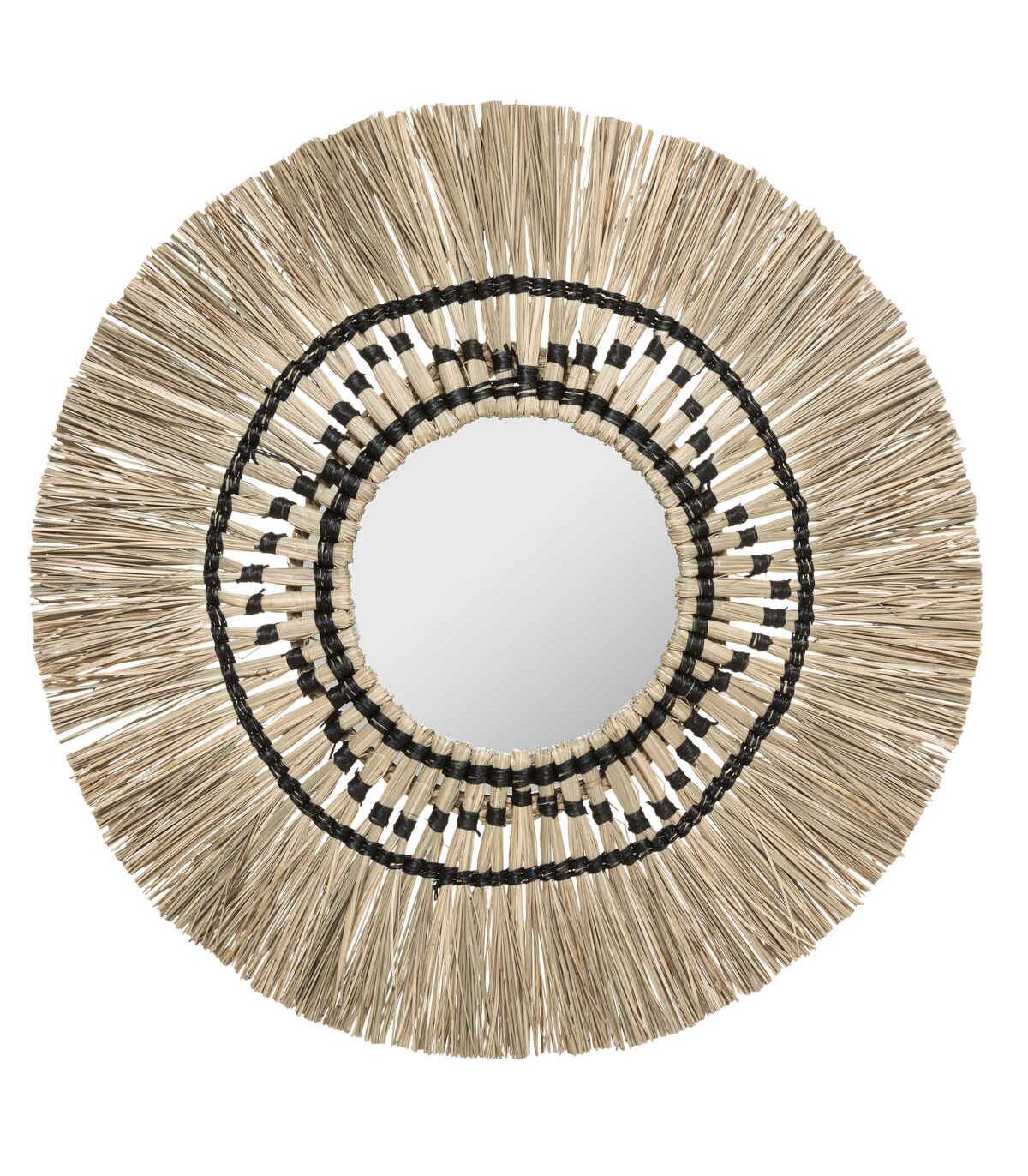 Miroir mural en Roseau et Verre D 78 cm - Imagen 1