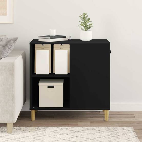 Vidaxl - Maison pour chat Noir 72 x 42.5 x 70 cm Bois d'ingénierie vidaXL 8000681 - Image 5