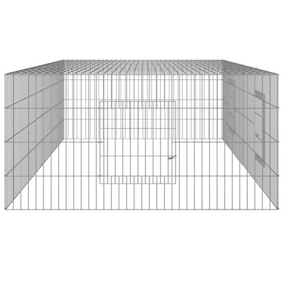 Cage à lapin - Cage extérieur/intérieur 2 panneaux 220x110x55 cm Fer galvanisé - Image 5