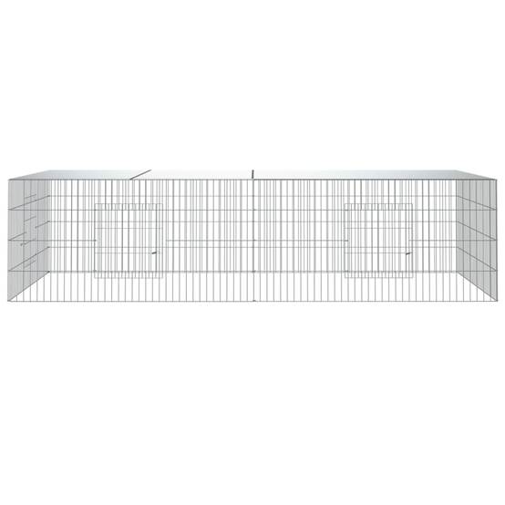 Cage à lapin - Cage extérieur/intérieur 2 panneaux 220x110x55 cm Fer galvanisé - Image 3