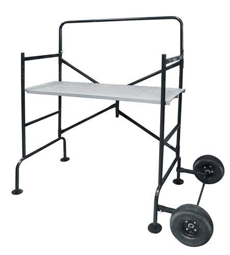 Ribimex - Echafaudage pliant de jardin, hauteur de travail 2.88 m