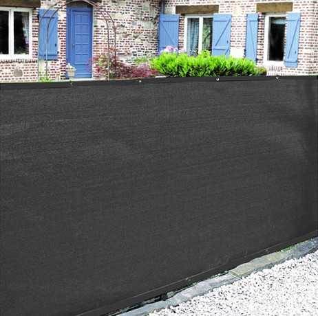 Brise vue 350 g/m² - Occultant à 100% - long 3 mètres, Hauteur 1.50 m, Couleur Anthracite - Image 4