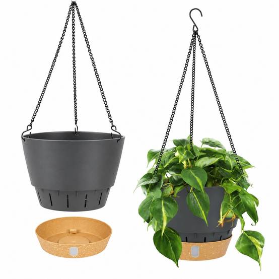 Lot de 2 Cachets Suspendus Design Minimaliste Pour Plantes Intérieur Extérieur Économiseur d Espace - Image 1