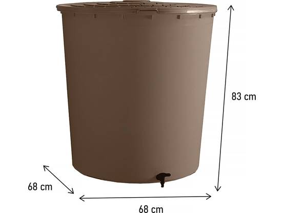 Habitat Et Jardin - Récupérateur D'eau "ubud" - 200 L - Taupe -habitat Et Jardin - Image 3