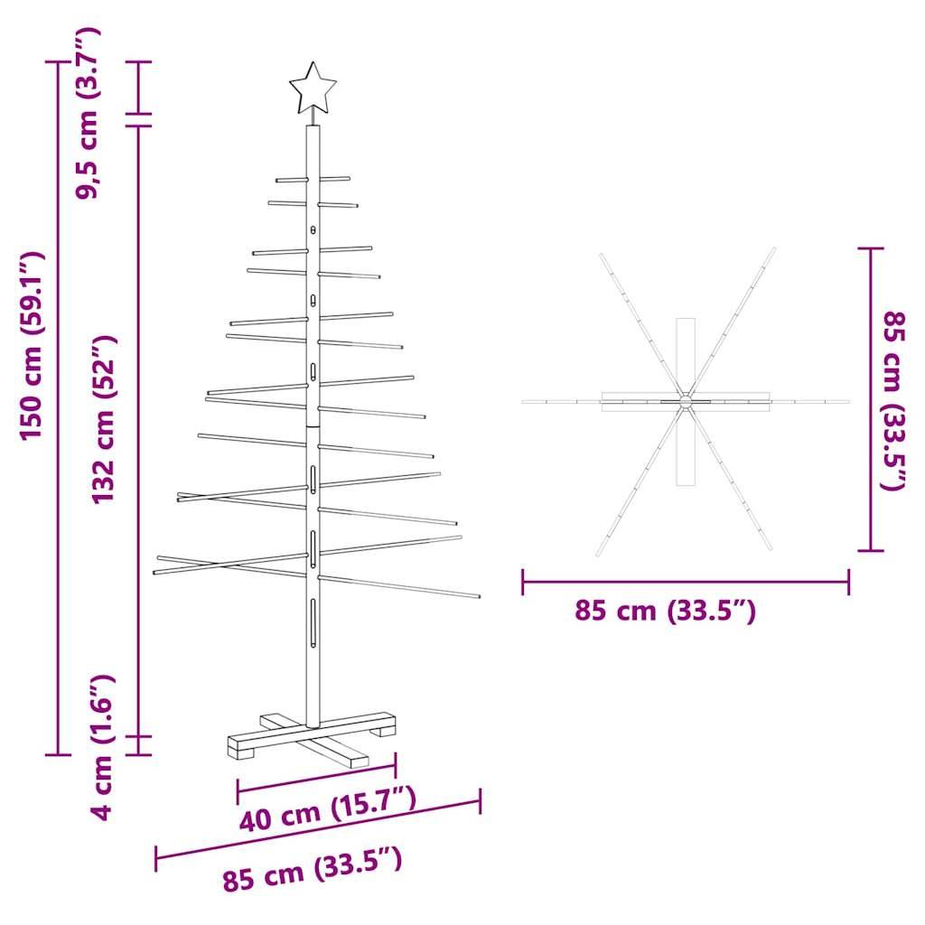 ComfortXL - Sapin de Noël design en bambou pour intérieur et extérieur Marron 150 cm – ComfortXL Outdoor Living - Image 10