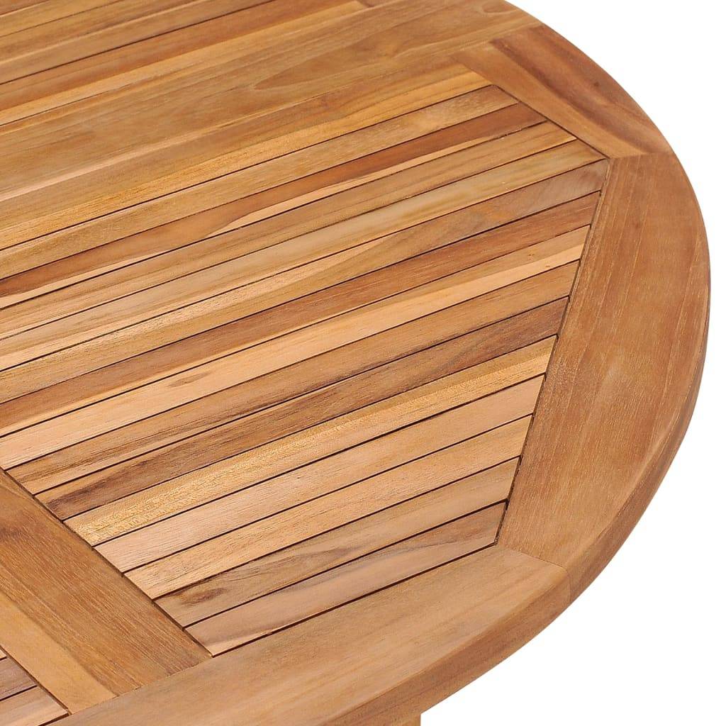 ComfortXL - Table de Jardin Ronde Pliante Ø110cm en Teck Massif, Qualité Premium et Gain de Place – ComfortXL Outdoor Living - Image 5