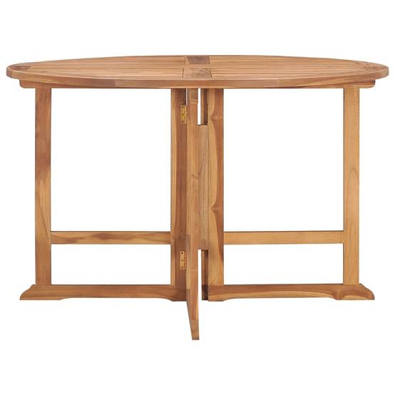 ComfortXL - Table de Jardin Ronde Pliante Ø110cm en Teck Massif, Qualité Premium et Gain de Place – ComfortXL Outdoor Living - Image 3