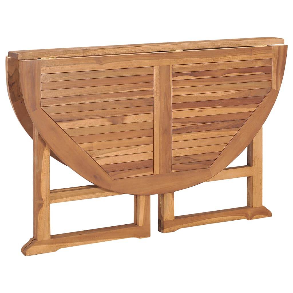 ComfortXL - Table de Jardin Ronde Pliante Ø110cm en Teck Massif, Qualité Premium et Gain de Place – ComfortXL Outdoor Living - Image 6