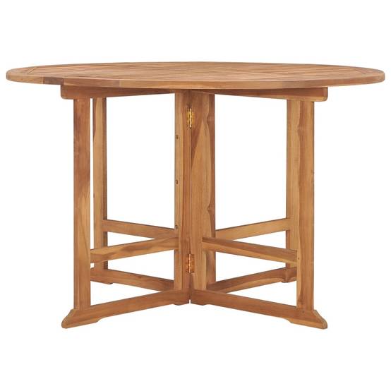 ComfortXL - Table de Jardin Ronde Pliante Ø110cm en Teck Massif, Qualité Premium et Gain de Place – ComfortXL Outdoor Living - Image 2