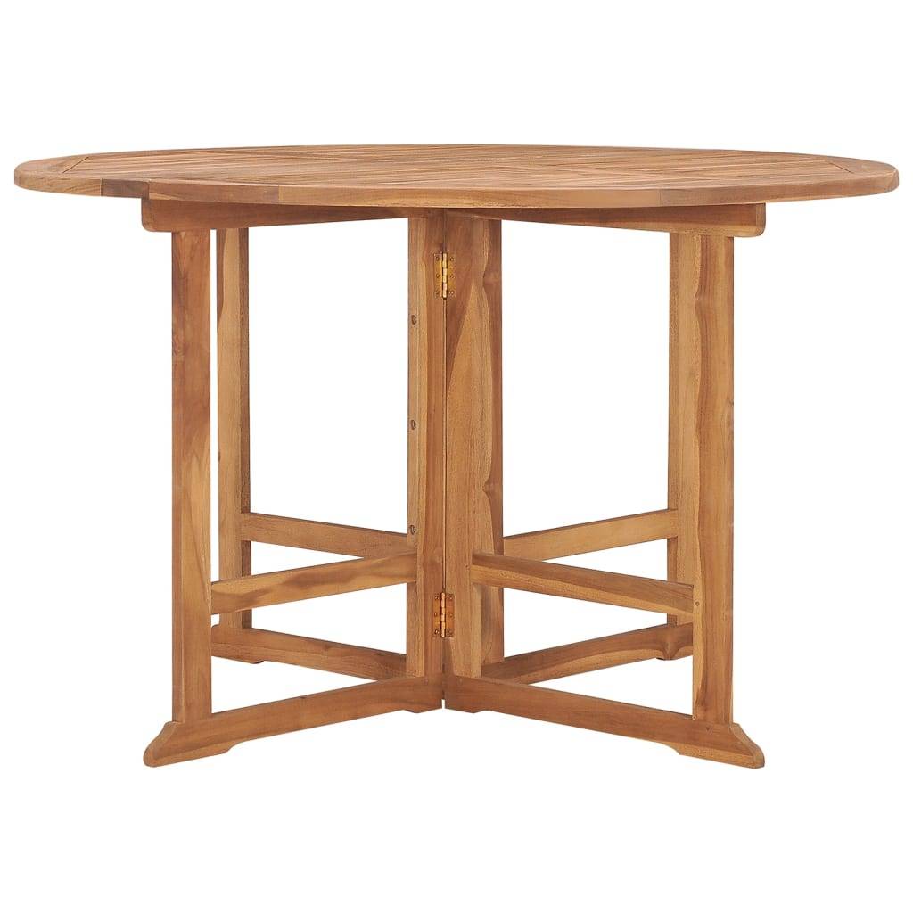 ComfortXL - Table de Jardin Ronde Pliante Ø110cm en Teck Massif, Qualité Premium et Gain de Place – ComfortXL Outdoor Living - Image 2