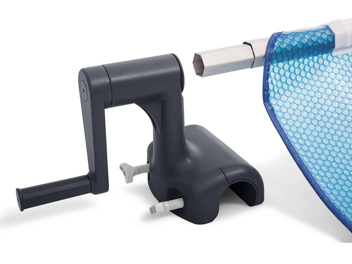 Enrouleur + Bâche à bulles pour piscine tubulaire rectangulaire 7,32 x 3,66 m - Intex - Image 4