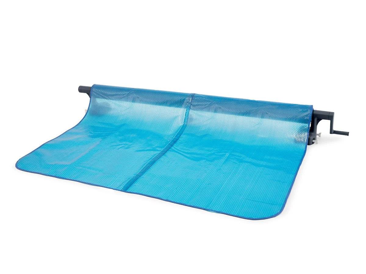 Enrouleur + Bâche à bulles pour piscine tubulaire rectangulaire 7,32 x 3,66 m - Intex - Image 5