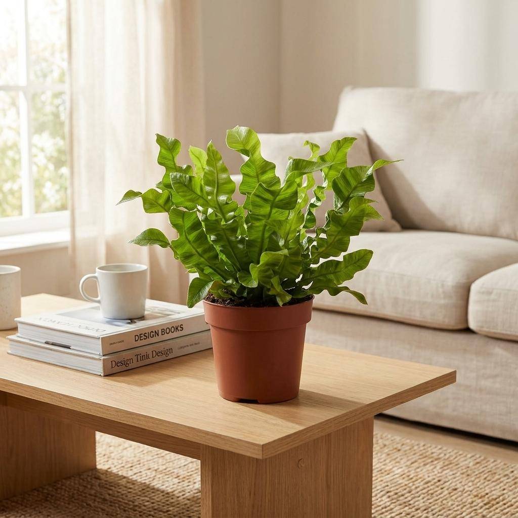 La Green Touch - Asplenium nidus Crispy Wave - Fougère nid d'oiseau - Pot Ø12 cm, H 30 cm - Image 3