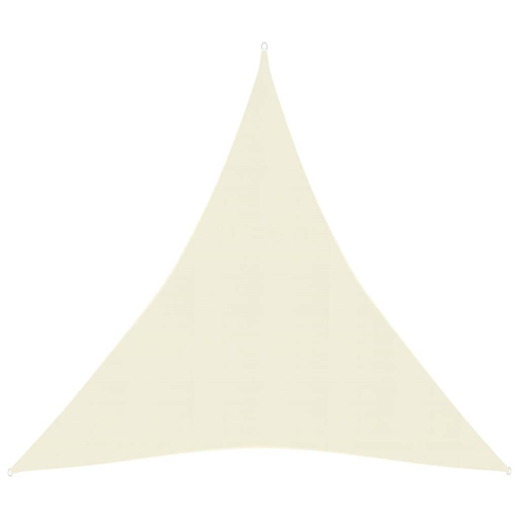 Helloshop26 - Voile toile d'ombrage parasol 160 g/m² 3 x 4 x 4 m PEHD crème - Imagen 1