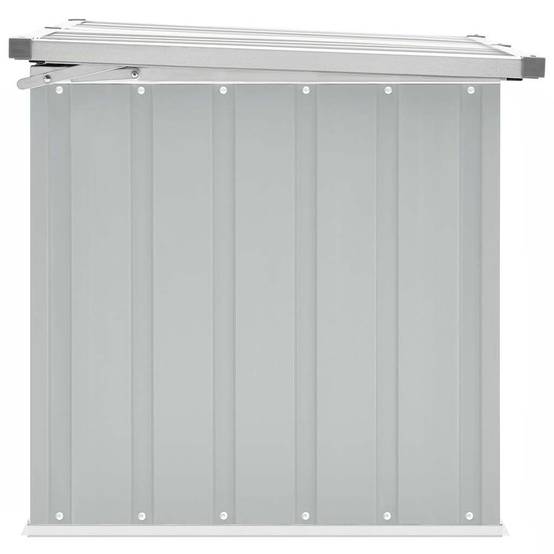 Boîte de Rangement Acier Galvanisé Résistante aux Intempéries pour Jardin Gris 109x67x65 cm – ComfortXL Outdoor Living - Image 7