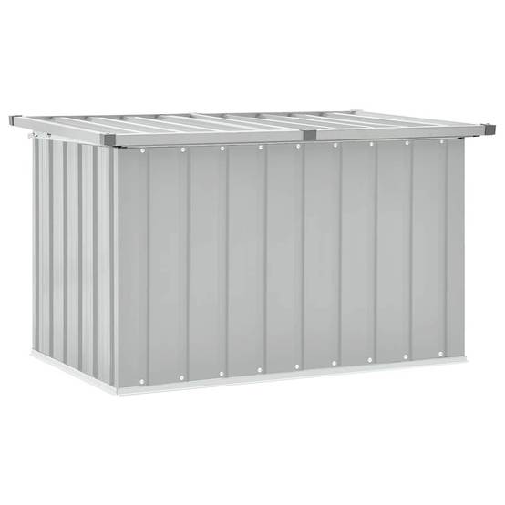 Boîte de Rangement Acier Galvanisé Résistante aux Intempéries pour Jardin Gris 109x67x65 cm – ComfortXL Outdoor Living - Image 1