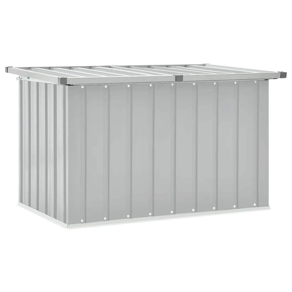 Boîte de Rangement Acier Galvanisé Résistante aux Intempéries pour Jardin Gris 109x67x65 cm – ComfortXL Outdoor Living - Image 1