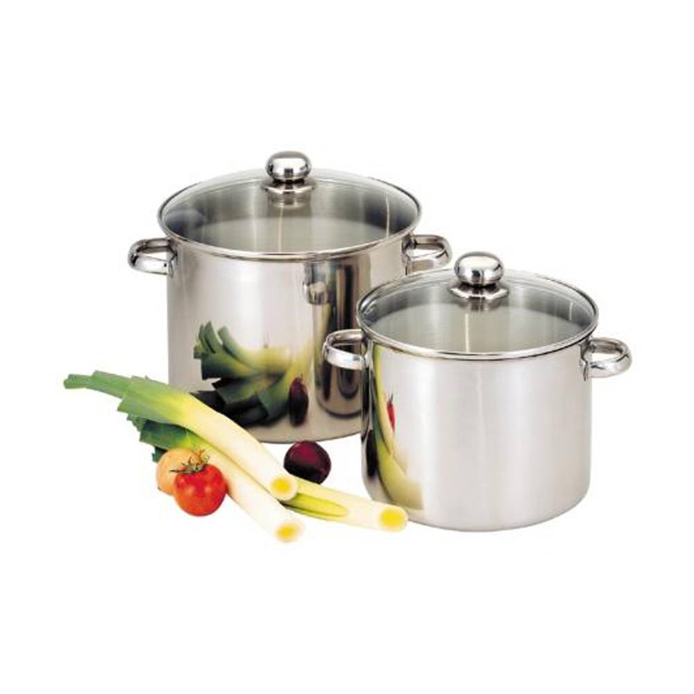 Baumalu - Lot de 5 Traiteurs inox + couvercles verre 24/26/28/30/32 cm - Imagen 1