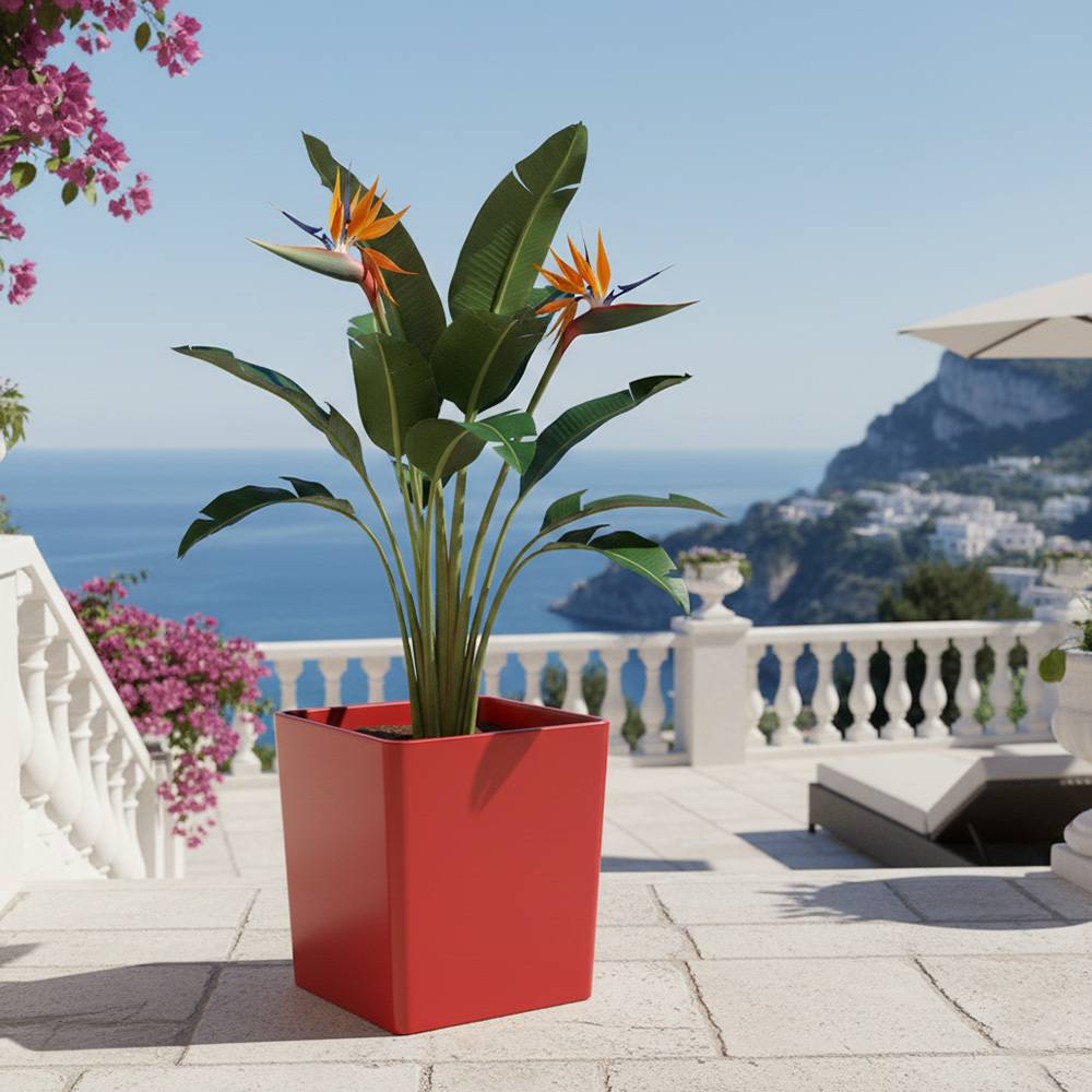 Pot de fleurs carré cubio h 50 cm-plast'up rotomoulage - Image 4