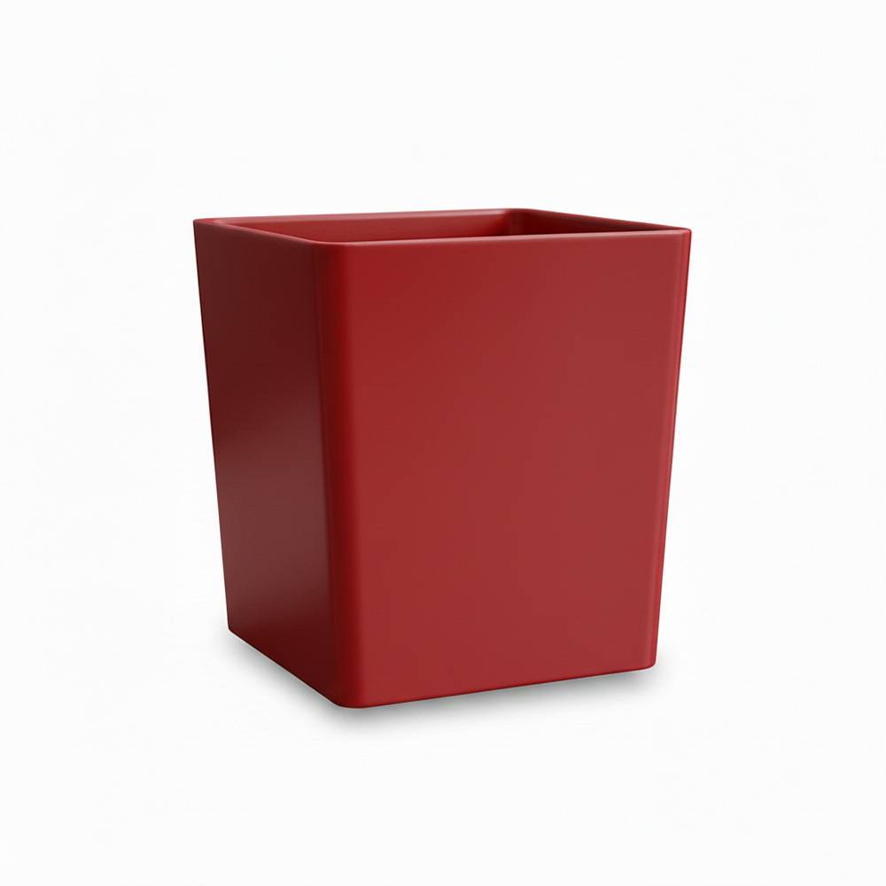 Pot de fleurs carré cubio h 50 cm-plast'up rotomoulage - Image 1