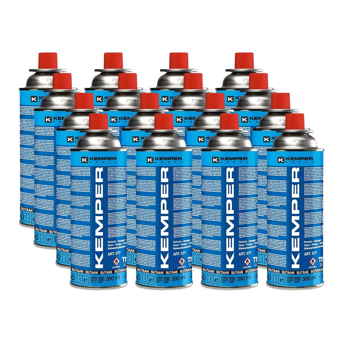 Pack de 16 Cartouches de gaz 227g Butane KEMPER Réchauds et équipement de camping - Imagen 1