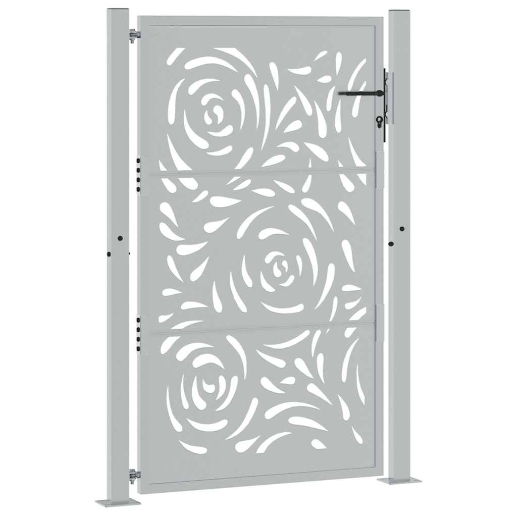 Barrière d'Extérieur Acier Corten Motif Flamme Découpe Laser Rouillé 105x155 cm – ComfortXL Outdoor Living - Image 3