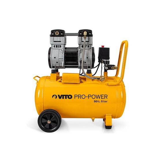Compresseur d'air Silencieux 50 Litres 1.5 CV 1100W 8 bar VITO - Imagen 1