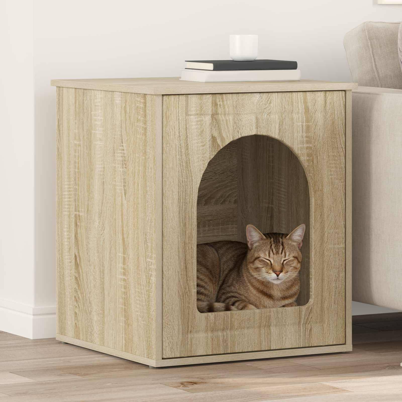 Chatiere bois marron  53 x 52 x 62 cm  - Prolenta premium p346.5 - Image 2