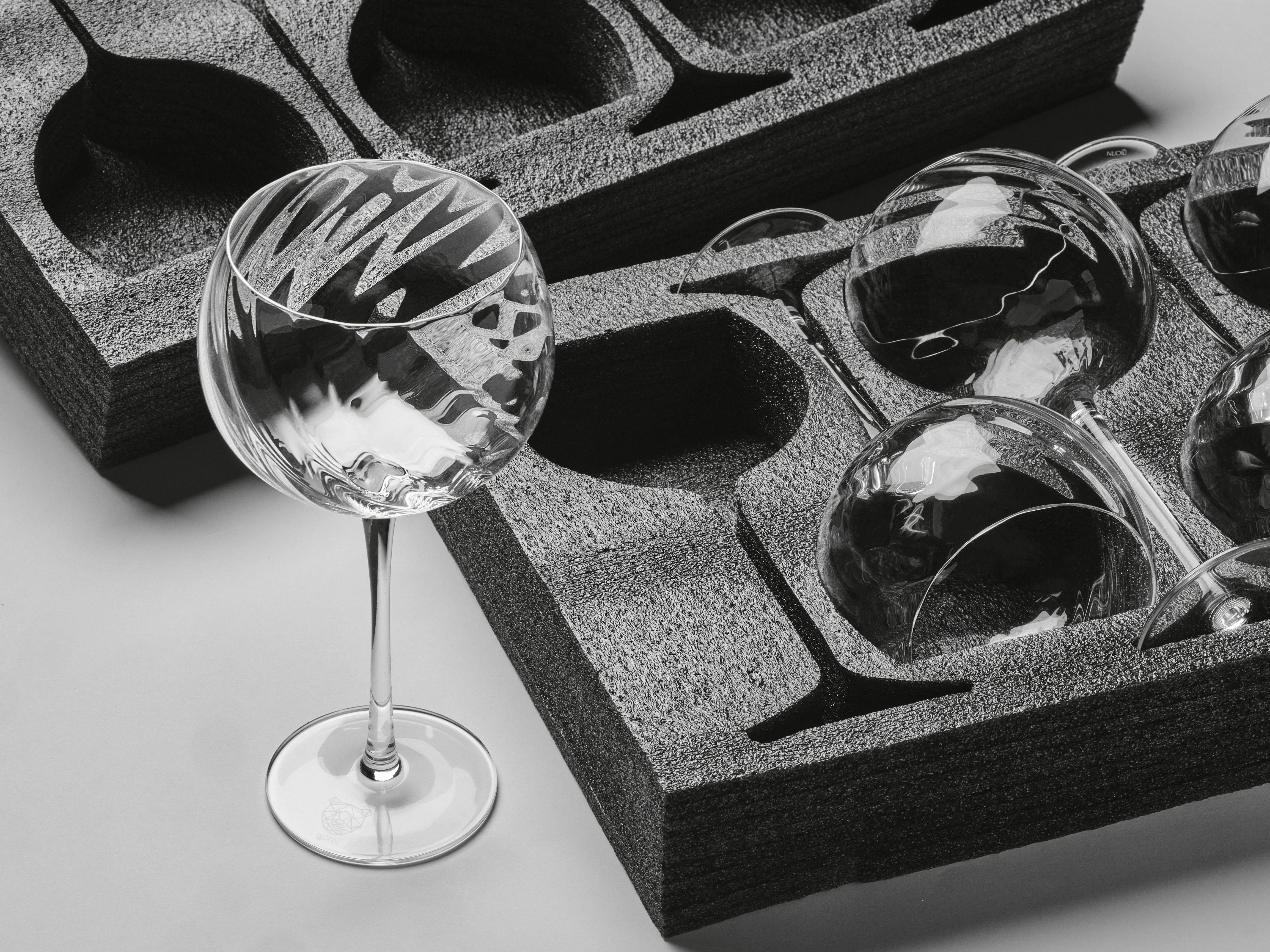 Lot de 6 Verres à pied en Cristallin (cristal sans plomb) "STEN", Bjorn - Image 6