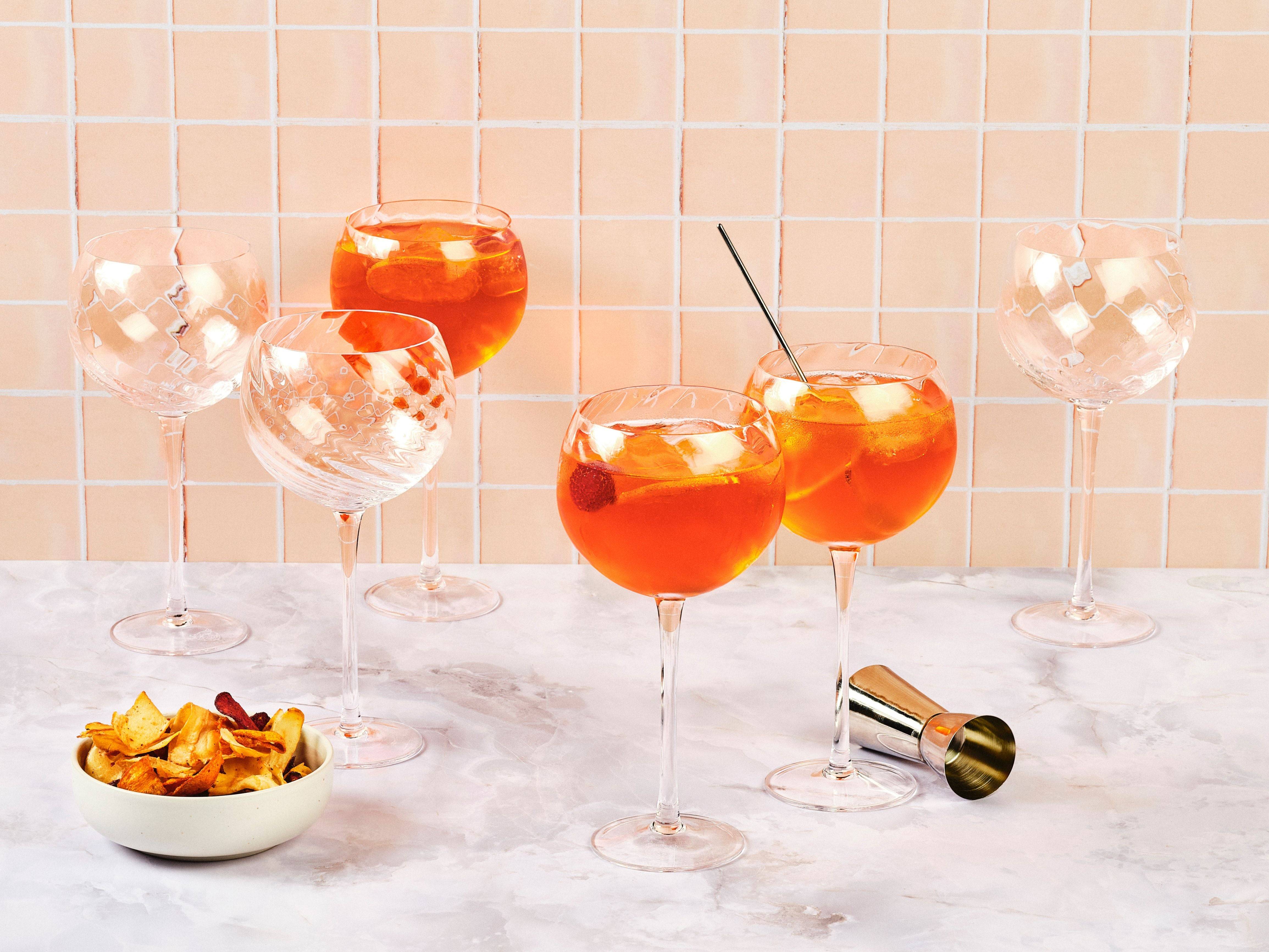 Lot de 6 Verres à pied en Cristallin (cristal sans plomb) "STEN", Bjorn - Image 2