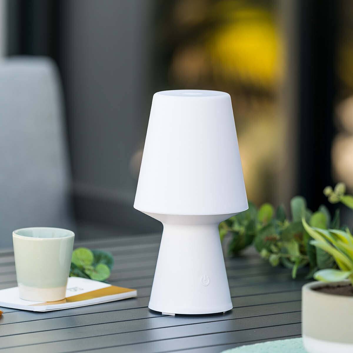 Lampe LED extérieur "Wiza" blanc H23cm ATMOSPHERA CREATEUR D'INTERIEUR - Imagen 3