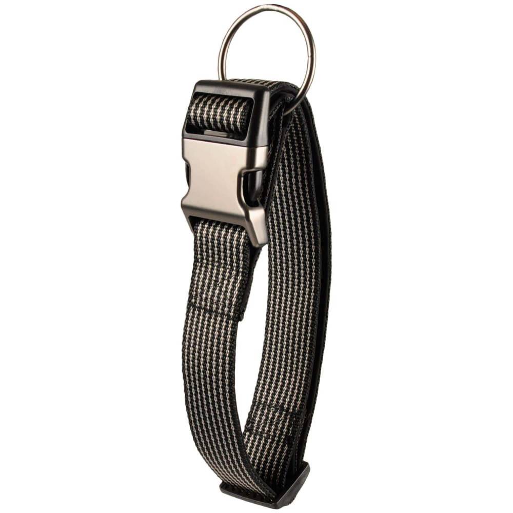 Collier Jannu noir réglable de 55 à 75 cm 38 mm taille XXL pour chien - Imagen 2