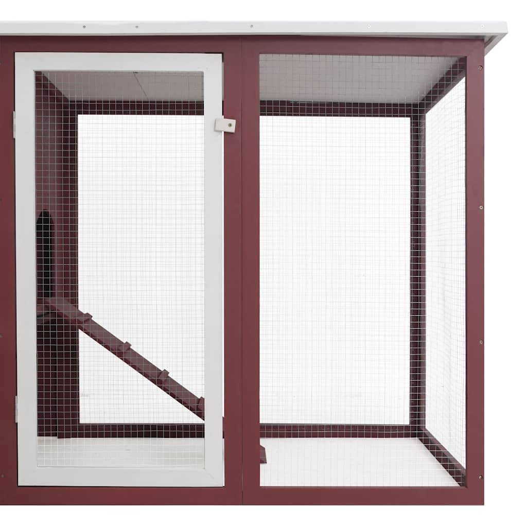 Poulailler bois : sapin marron 202 x 75 x 98 cm - Prolenta premium p3205.9 - Image 5