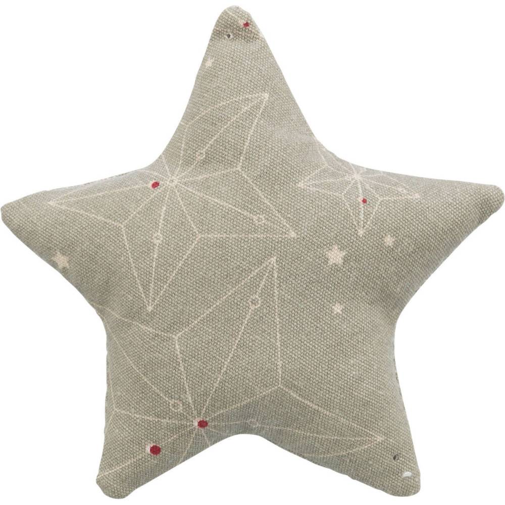 Trixie - Coussin étoile noël à la catnip 10 cm x 3 cm jouet pour chat - Imagen 1