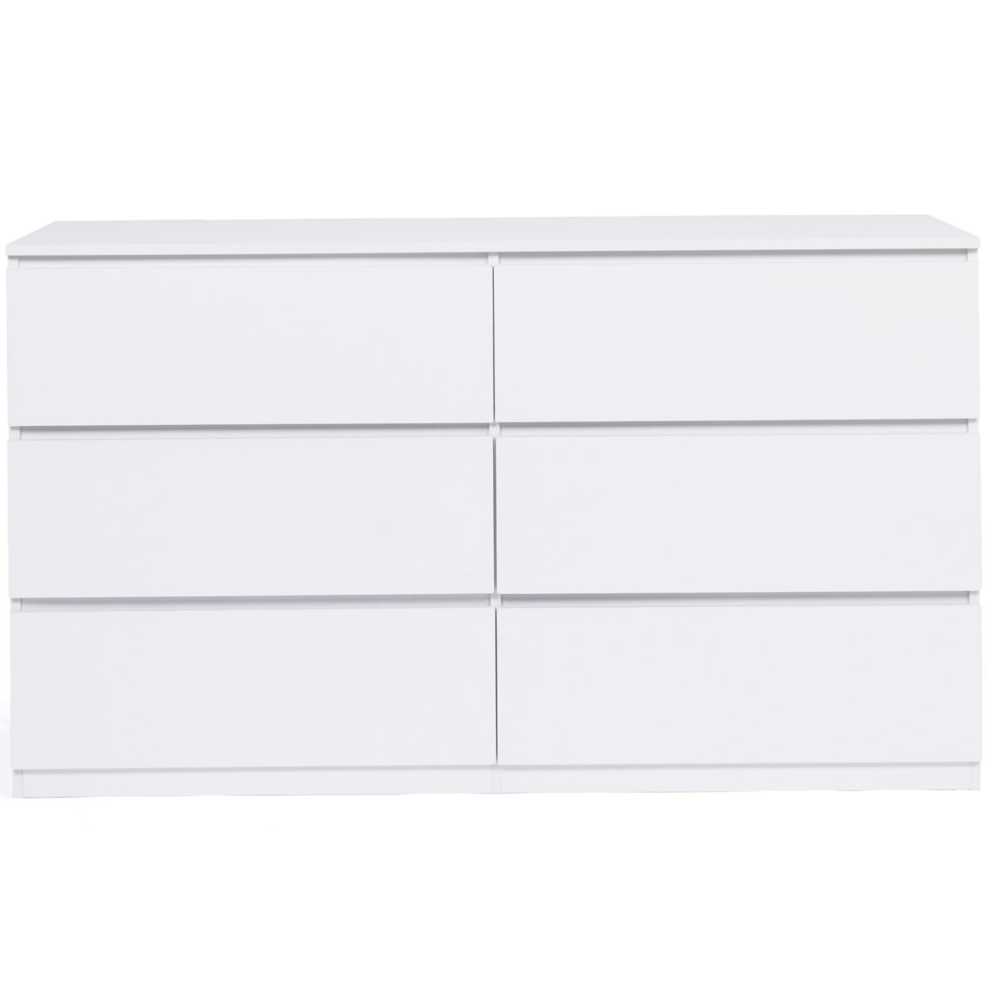Commode 6 tiroirs TOMI XXL 140 cm bois blanc - Image 3