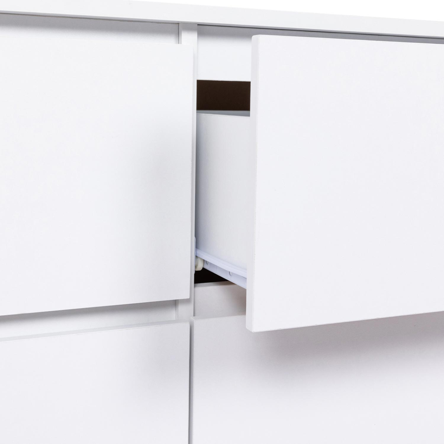 Commode 6 tiroirs TOMI XXL 140 cm bois blanc - Image 5