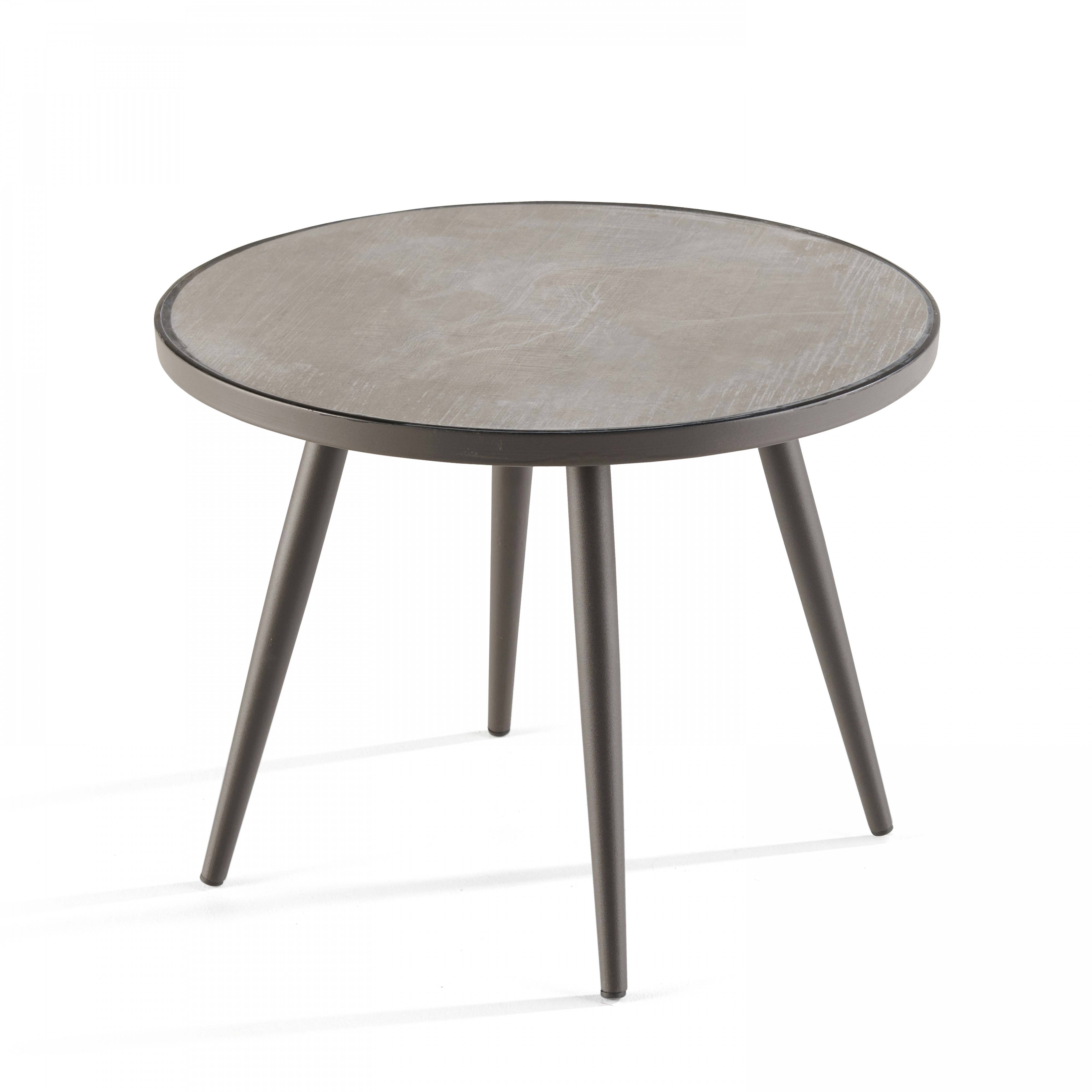 Oviala - Table basse ronde de jardin plateau en céramique Tivoli - Oviala - Image 1